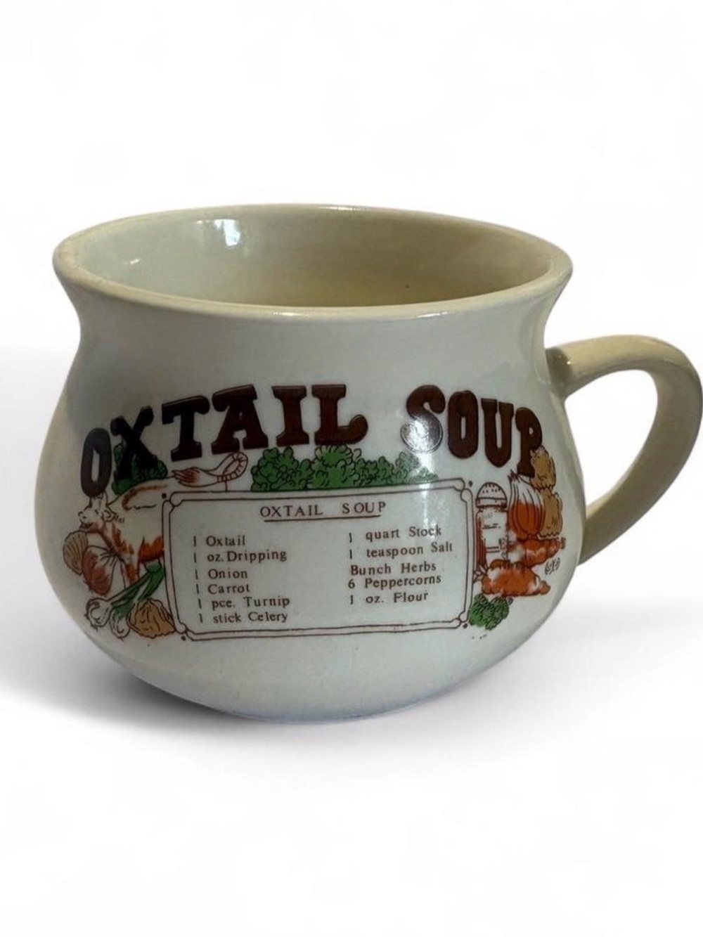 Vintage Oxtail Soup Mug